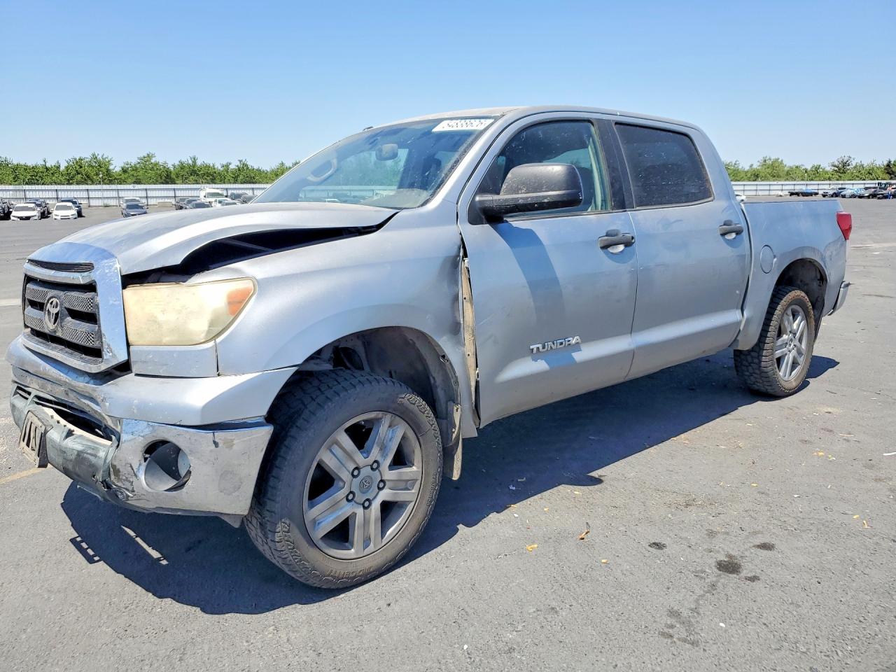 2012 Toyota Tundra Crewmax Sr5 Silver vin: 5TFEY5F1XCX133291
