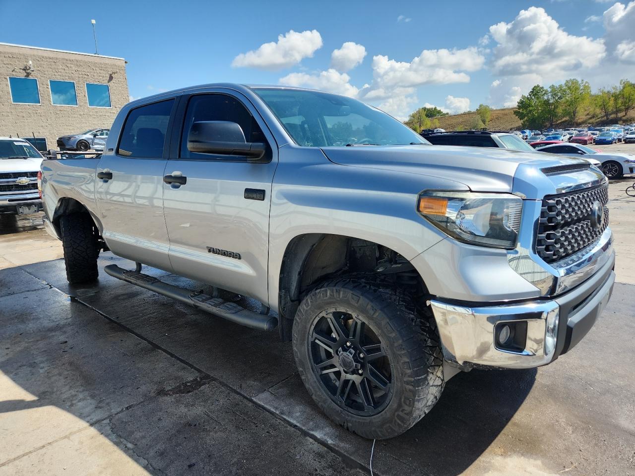 2020 Toyota Tundra Crewmax Sr5 Silver vin: 5TFEY5F1XLX259389