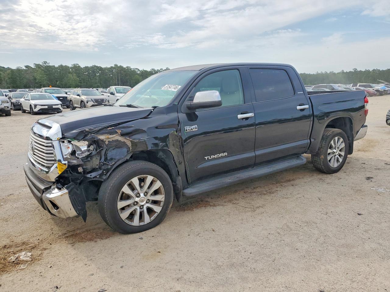 2016 Toyota Tundra Crewmax Limited Черный vin: 5TFFW5F13GX208199