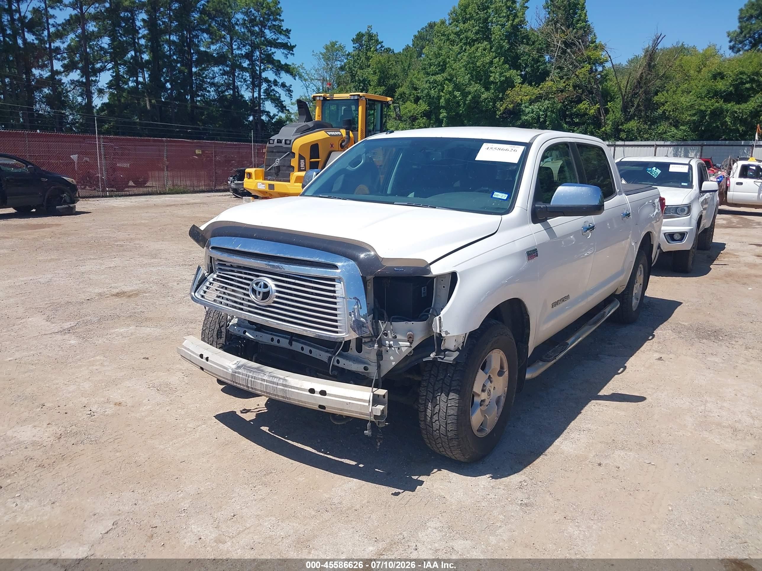 2012 Toyota Tundra Limited 5.7l V8 White vin: 5TFFY5F12CX125724