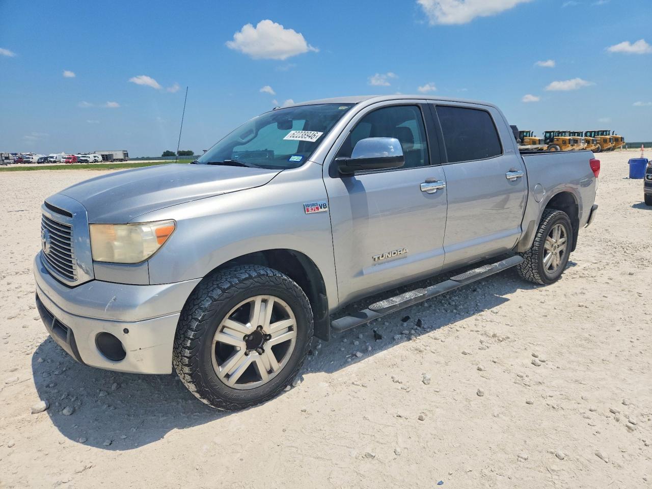 2010 Toyota Tundra Crewmax Limited Silver vin: 5TFFY5F13AX086753