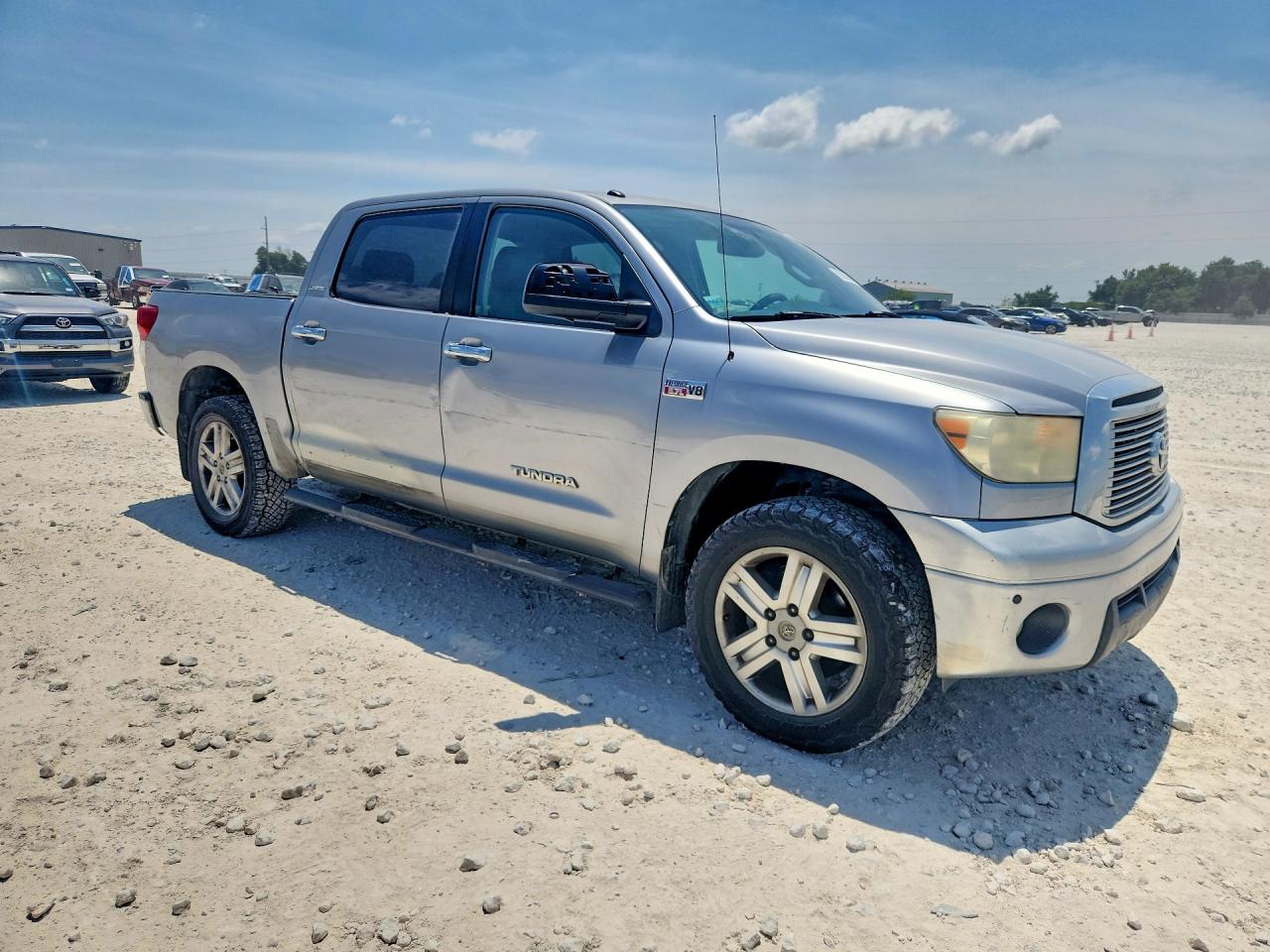 2010 Toyota Tundra Crewmax Limited Silver vin: 5TFFY5F13AX086753