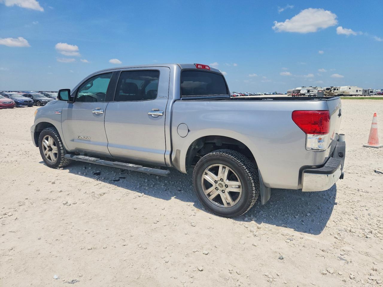 2010 Toyota Tundra Crewmax Limited Silver vin: 5TFFY5F13AX086753