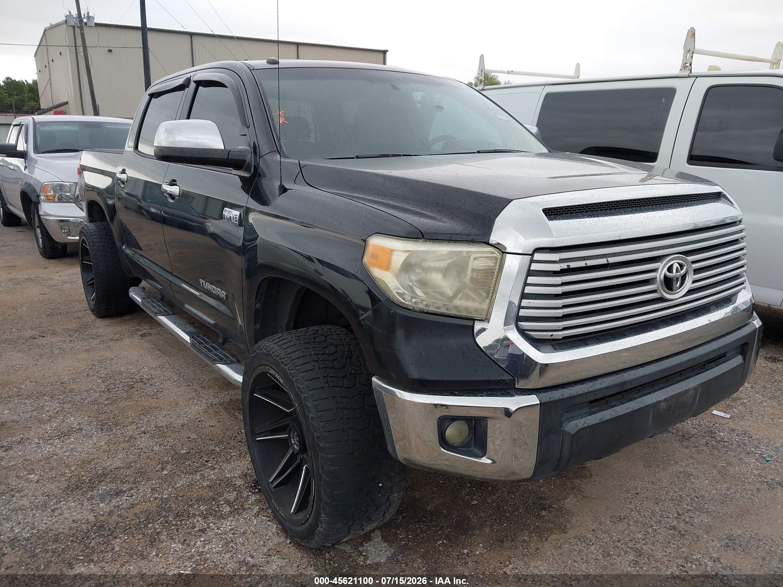 2014 Toyota Tundra Limited 5.7l V8 Black vin: 5TFFY5F14EX172093