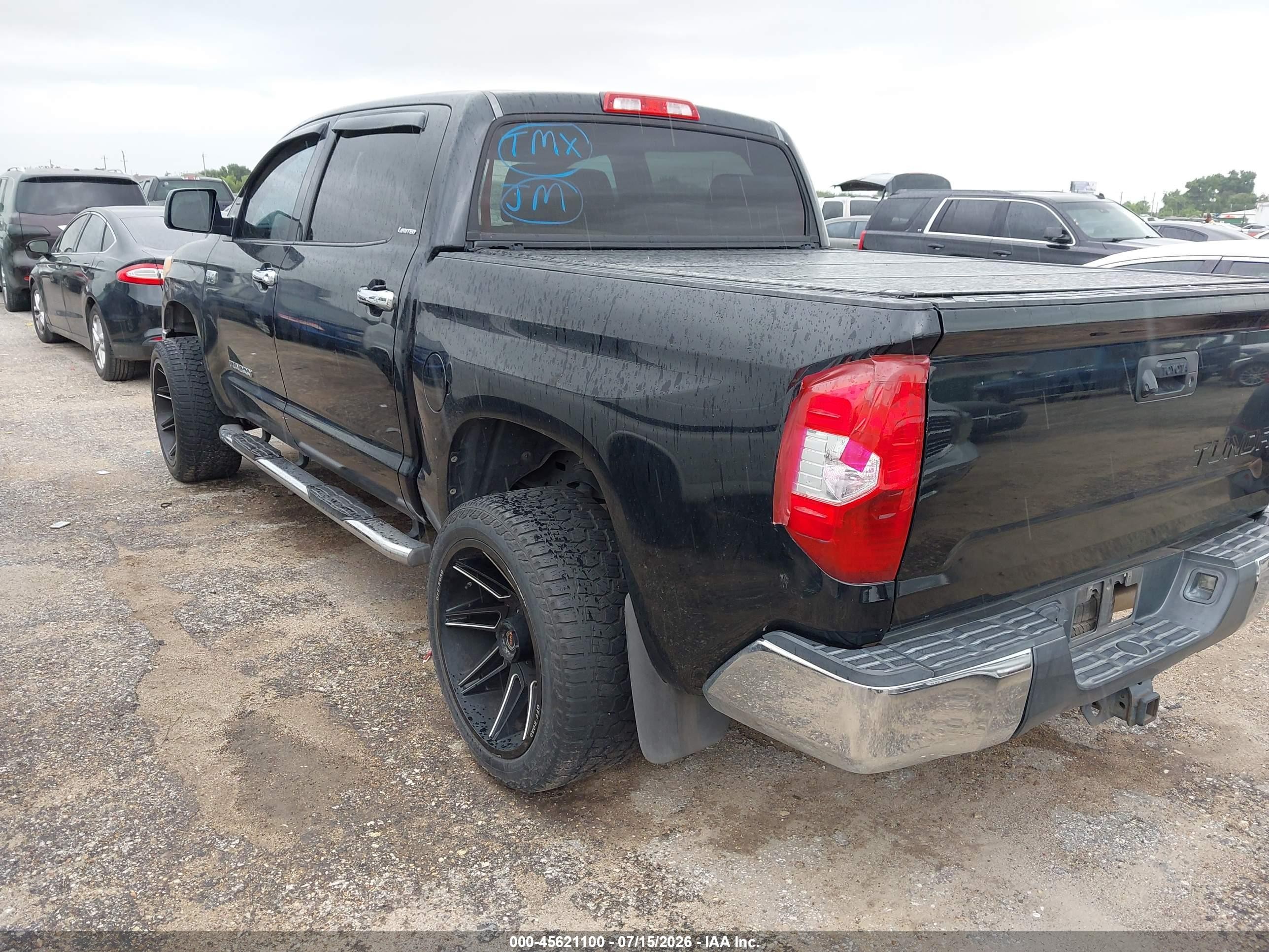 2014 Toyota Tundra Limited 5.7l V8 Black vin: 5TFFY5F14EX172093