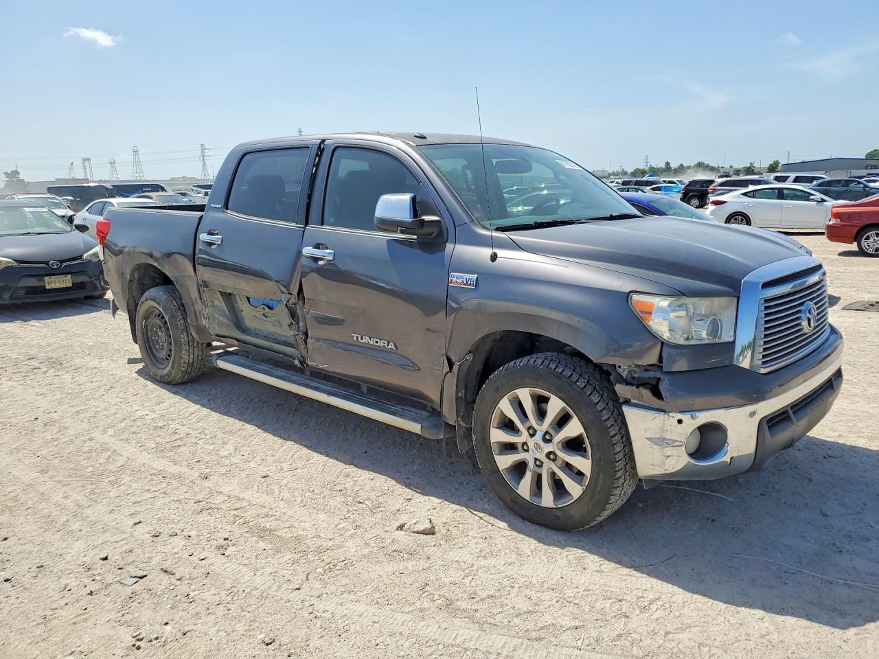 2011 Toyota Tundra Crewmax Limited Gray vin: 5TFFY5F15BX113971