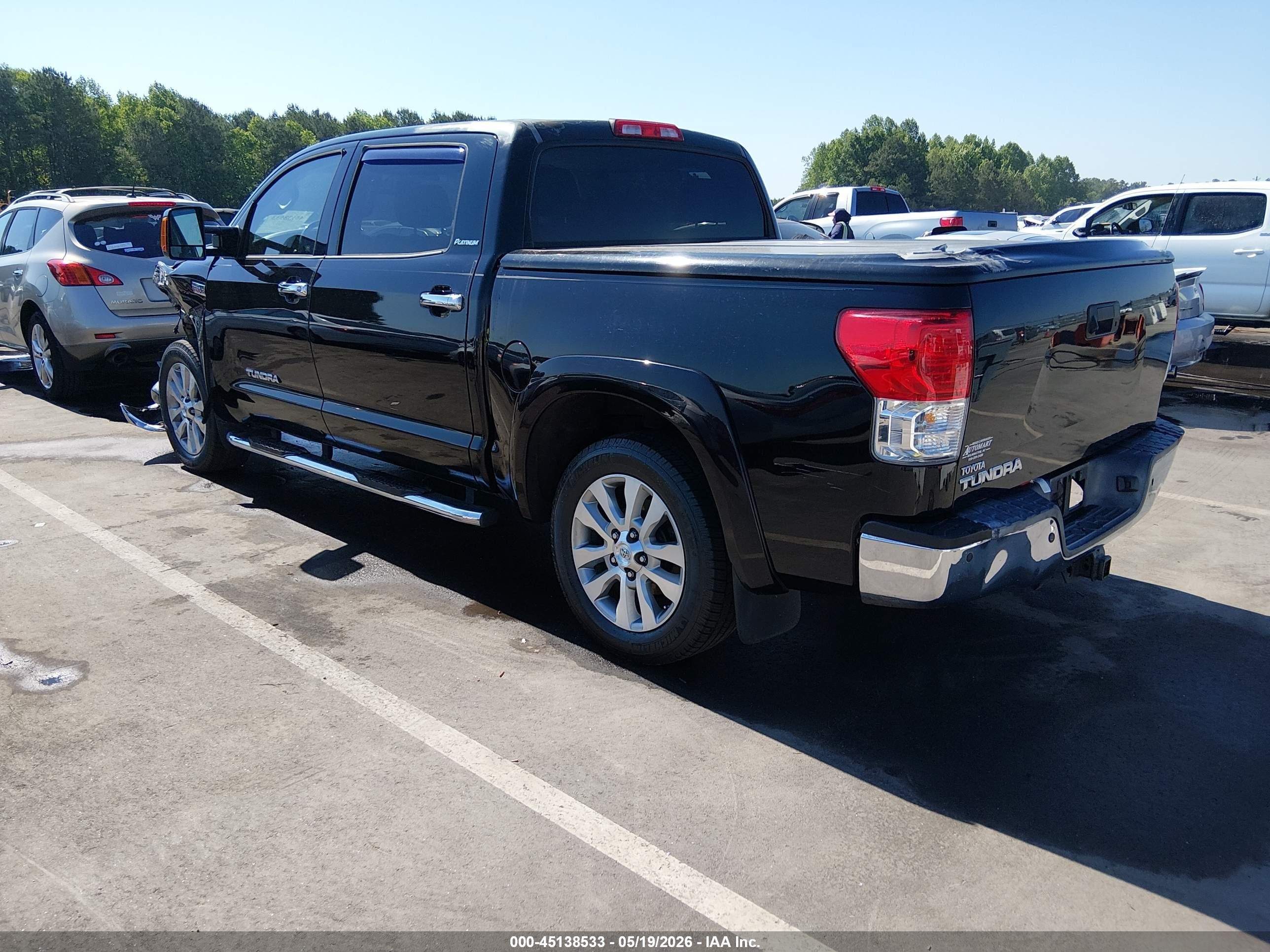 2013 Toyota Tundra Platinum 5.7l V8 Black vin: 5TFFY5F15DX138145