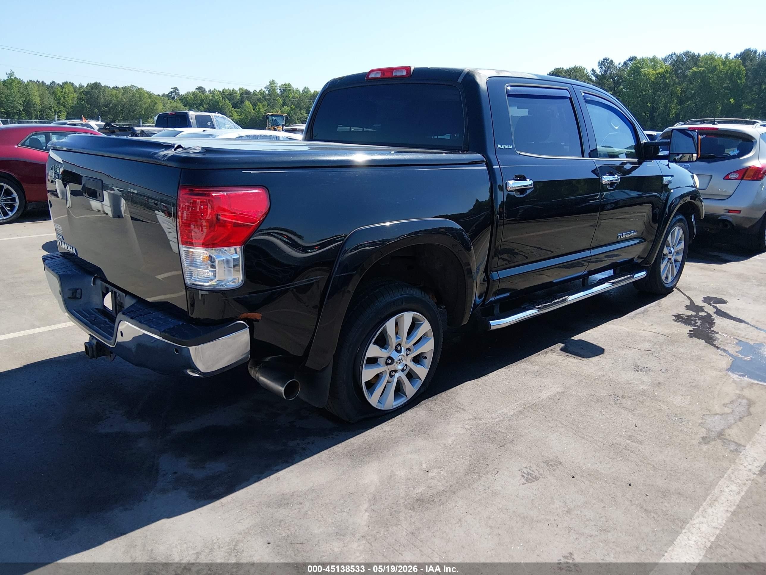2013 Toyota Tundra Platinum 5.7l V8 Black vin: 5TFFY5F15DX138145