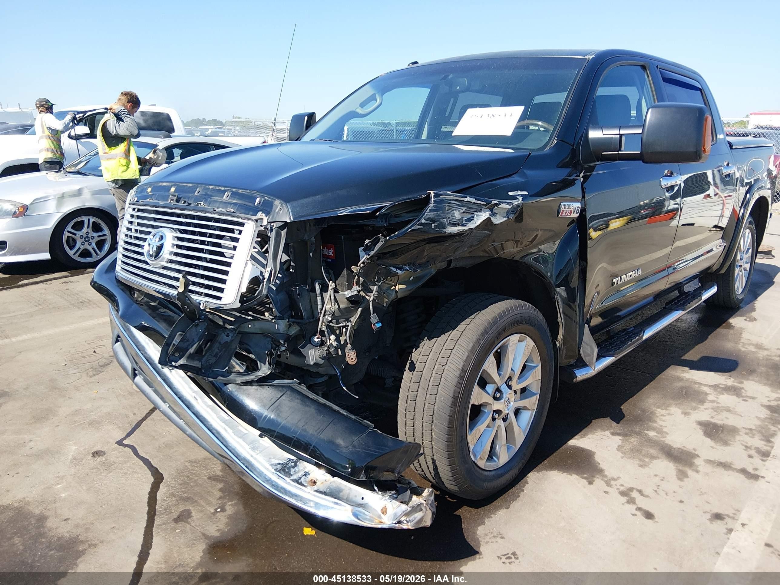 2013 Toyota Tundra Platinum 5.7l V8 Black vin: 5TFFY5F15DX138145