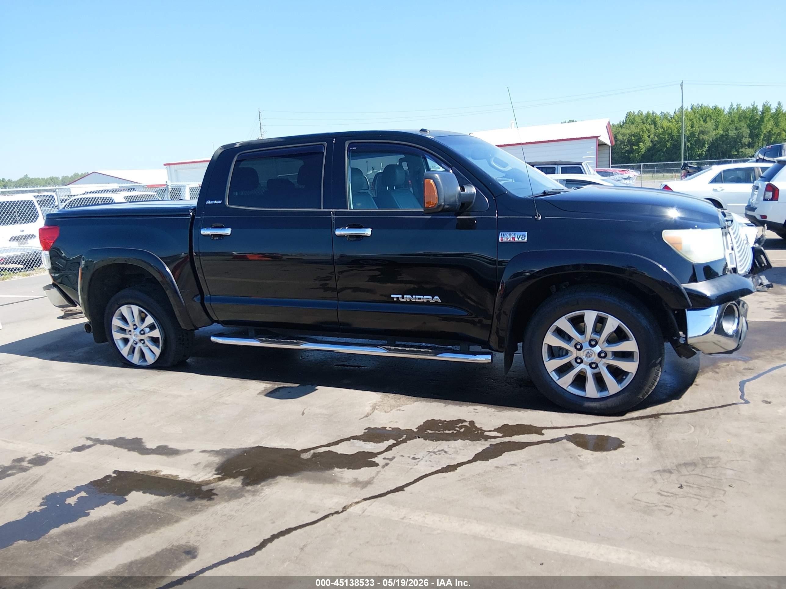 2013 Toyota Tundra Platinum 5.7l V8 Black vin: 5TFFY5F15DX138145