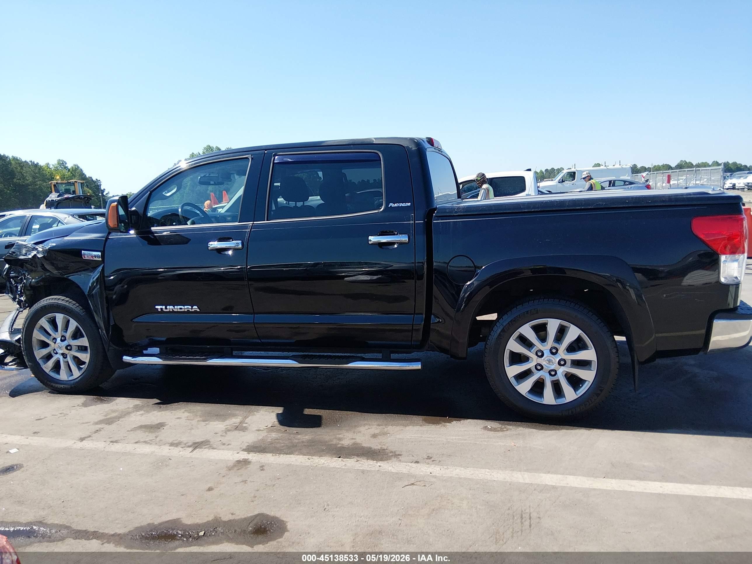 2013 Toyota Tundra Platinum 5.7l V8 Black vin: 5TFFY5F15DX138145