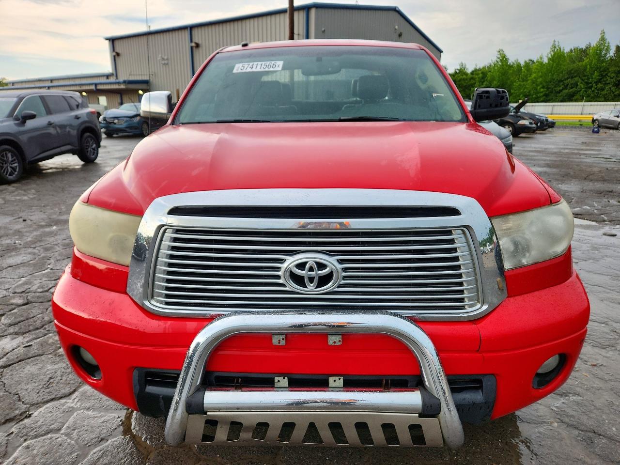 2010 Toyota Tundra Crewmax Limited Красный vin: 5TFFY5F16AX076217