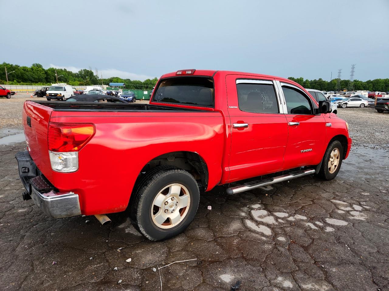 2010 Toyota Tundra Crewmax Limited Красный vin: 5TFFY5F16AX076217