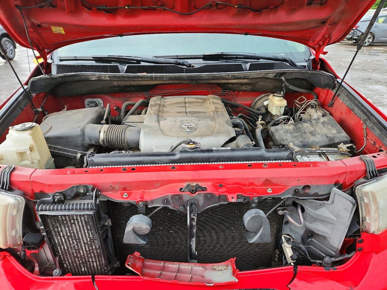 2010 Toyota Tundra Crewmax Limited Красный vin: 5TFFY5F16AX076217