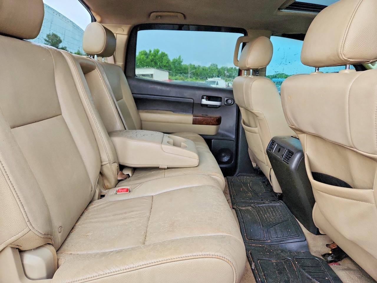 2010 Toyota Tundra Crewmax Limited Красный vin: 5TFFY5F16AX076217