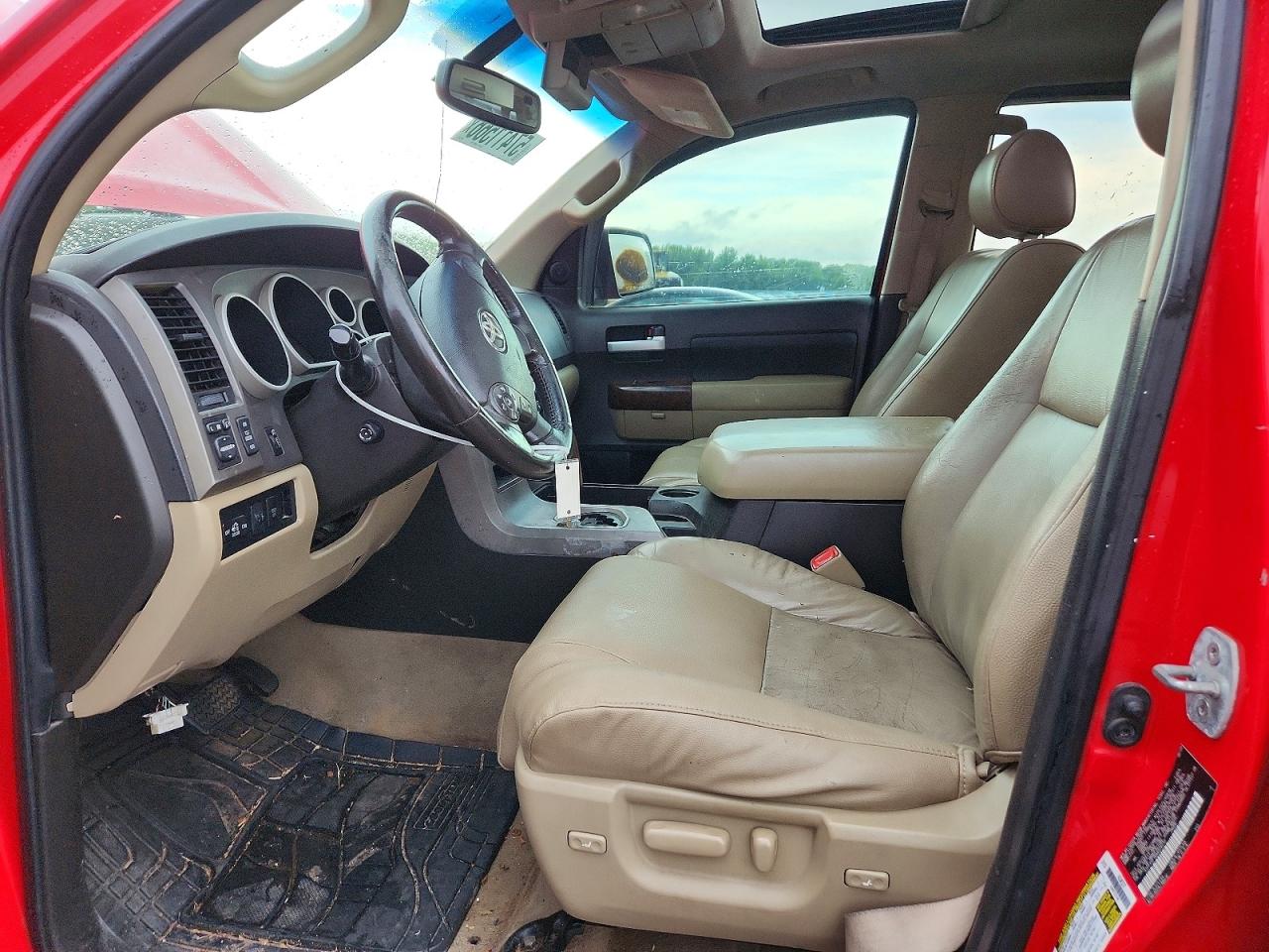 2010 Toyota Tundra Crewmax Limited Красный vin: 5TFFY5F16AX076217