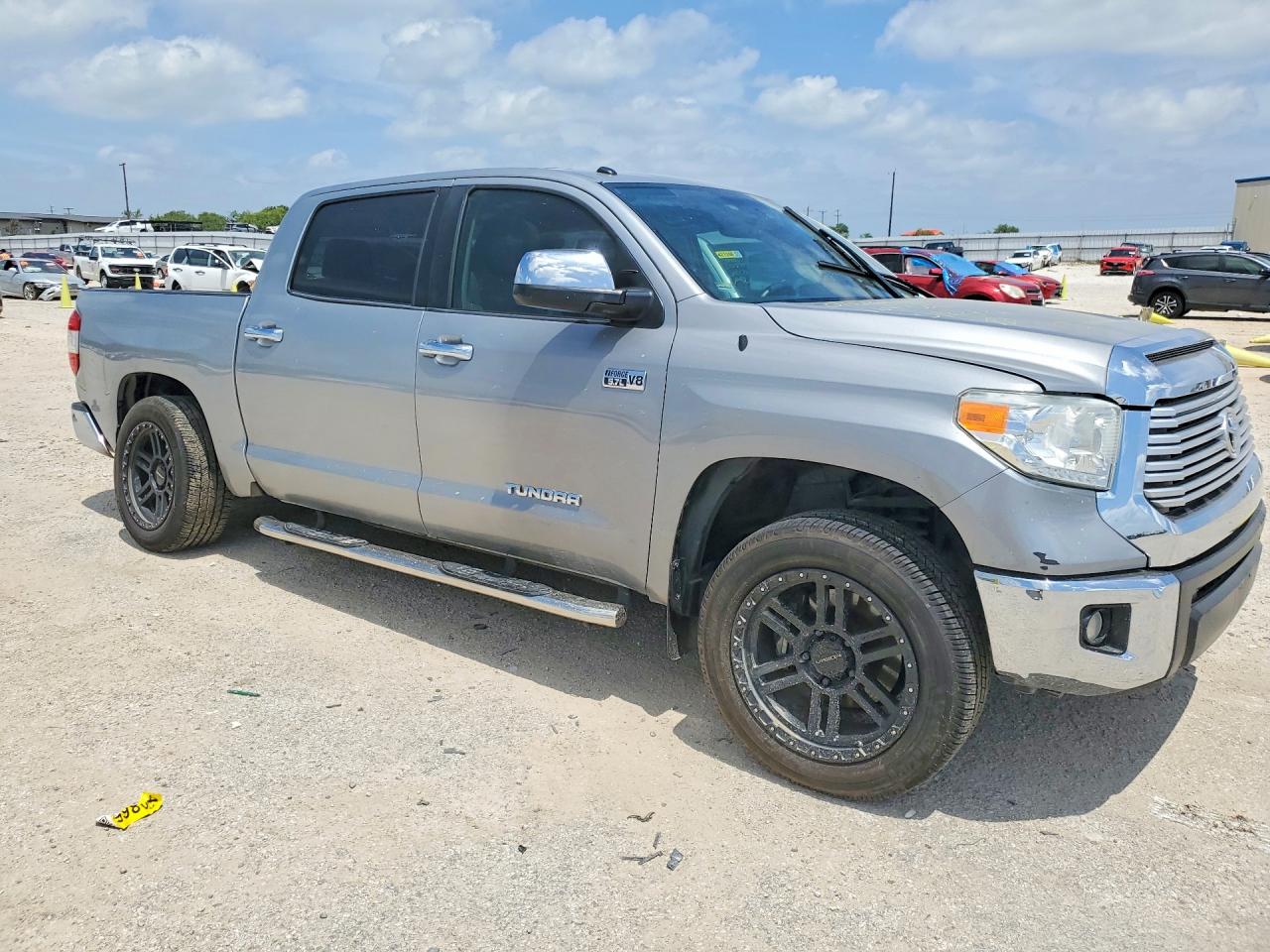 2014 Toyota Tundra Crewmax Limited Silver vin: 5TFFY5F16EX164500