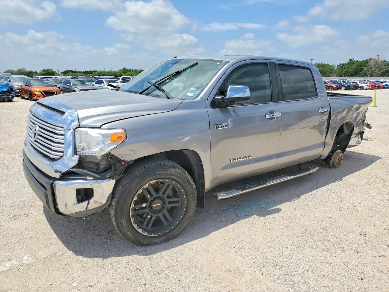 2014 Toyota Tundra Crewmax Limited Серебряный vin: 5TFFY5F16EX164500
