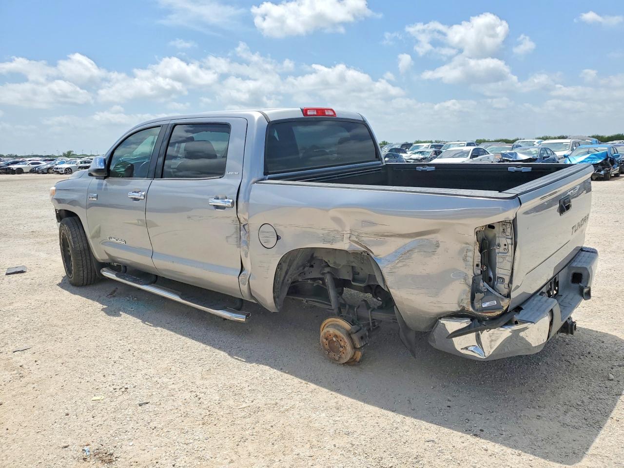 2014 Toyota Tundra Crewmax Limited Silver vin: 5TFFY5F16EX164500