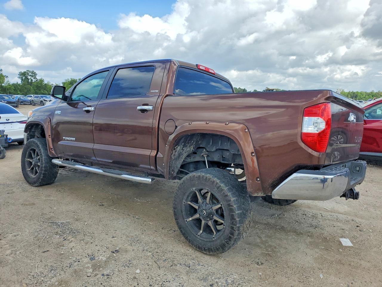 2015 Toyota Tundra Crewmax Limited Brown vin: 5TFFY5F16FX181363