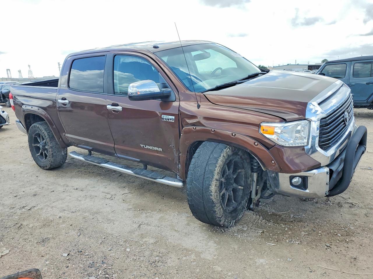 2015 Toyota Tundra Crewmax Limited Brown vin: 5TFFY5F16FX181363