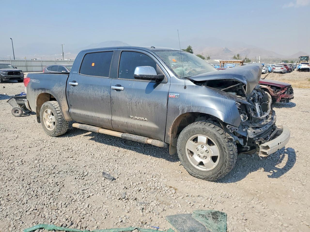 2010 Toyota Tundra Crewmax Limited Blue vin: 5TFFY5F17AX088375