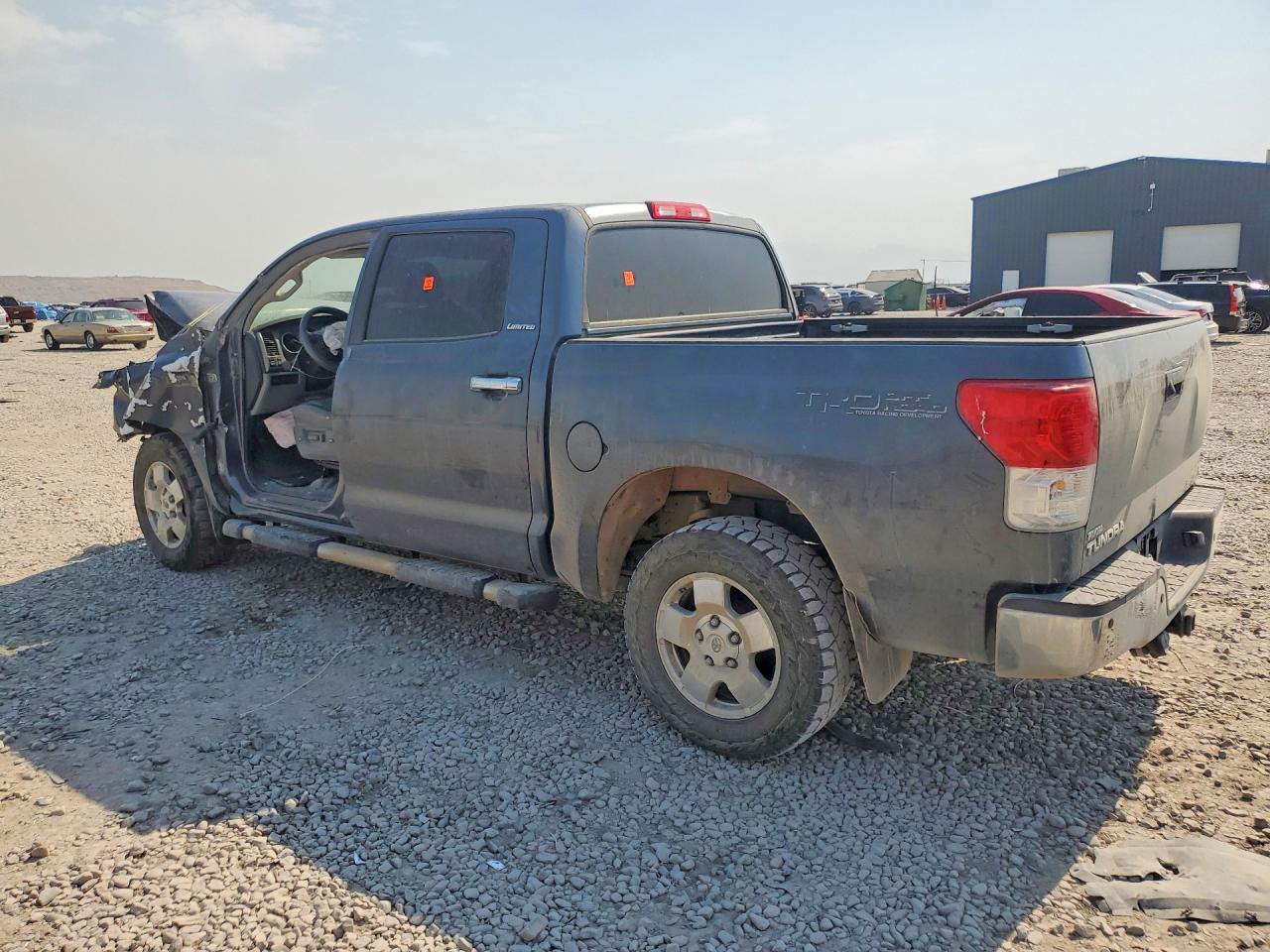 2010 Toyota Tundra Crewmax Limited Blue vin: 5TFFY5F17AX088375