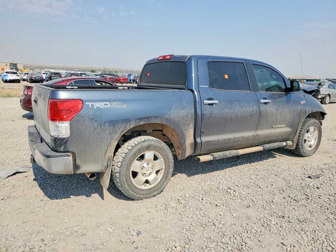 2010 Toyota Tundra Crewmax Limited Blue vin: 5TFFY5F17AX088375