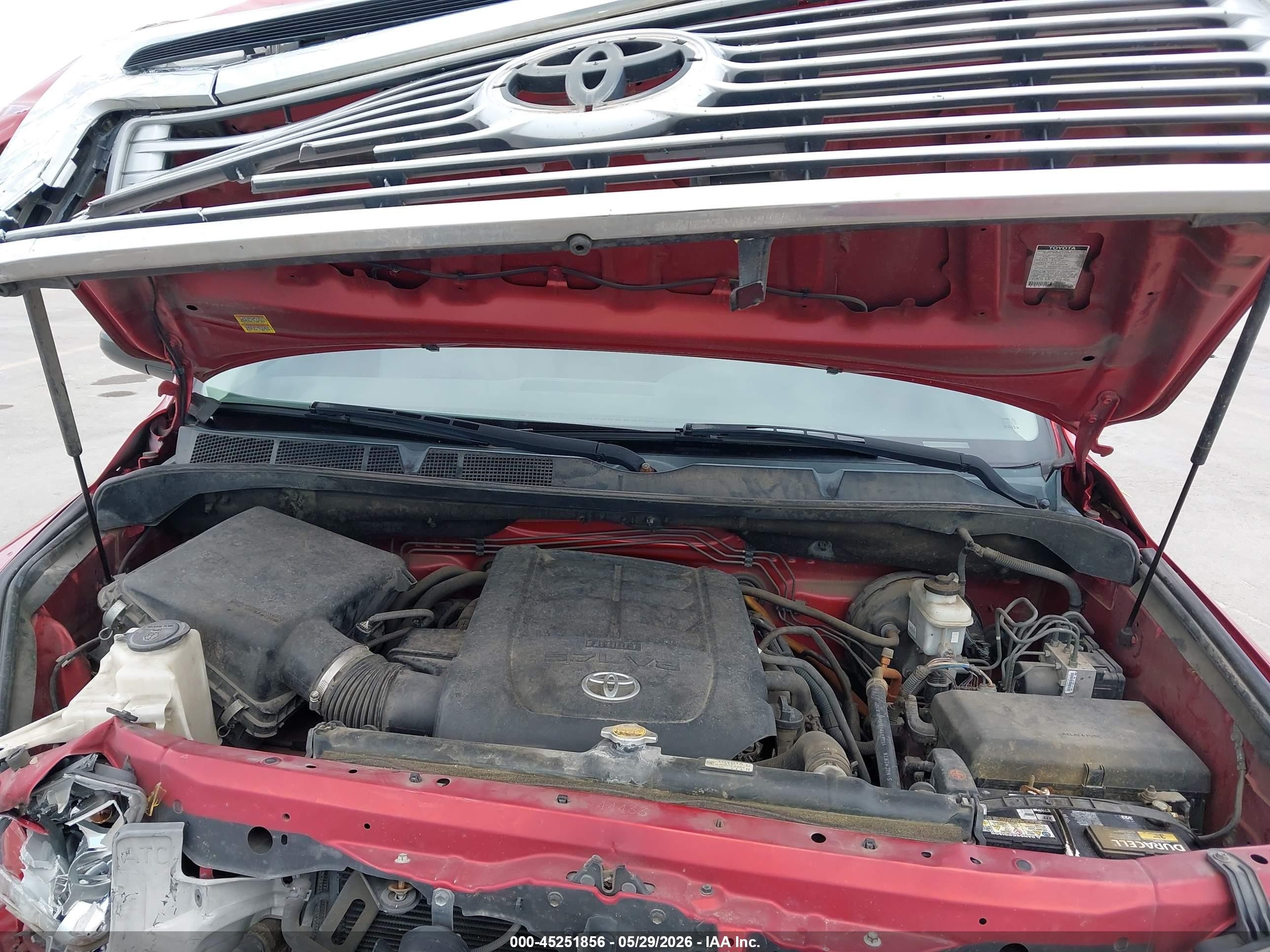 2012 Toyota Tundra Limited 5.7l V8 Красный vin: 5TFFY5F17CX121314