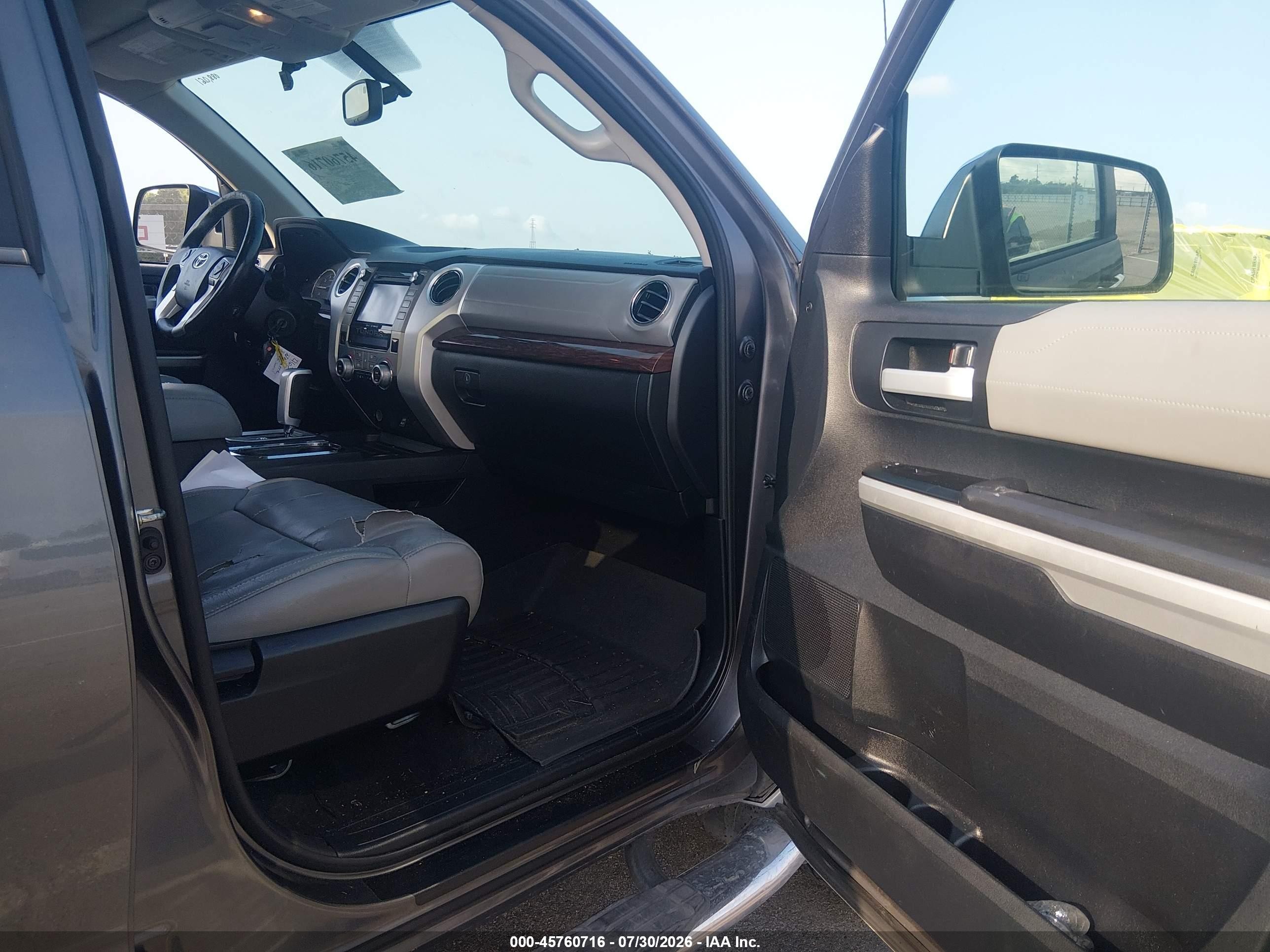 2015 Toyota Tundra Limited 5.7l V8 Gray vin: 5TFFY5F17FX175667