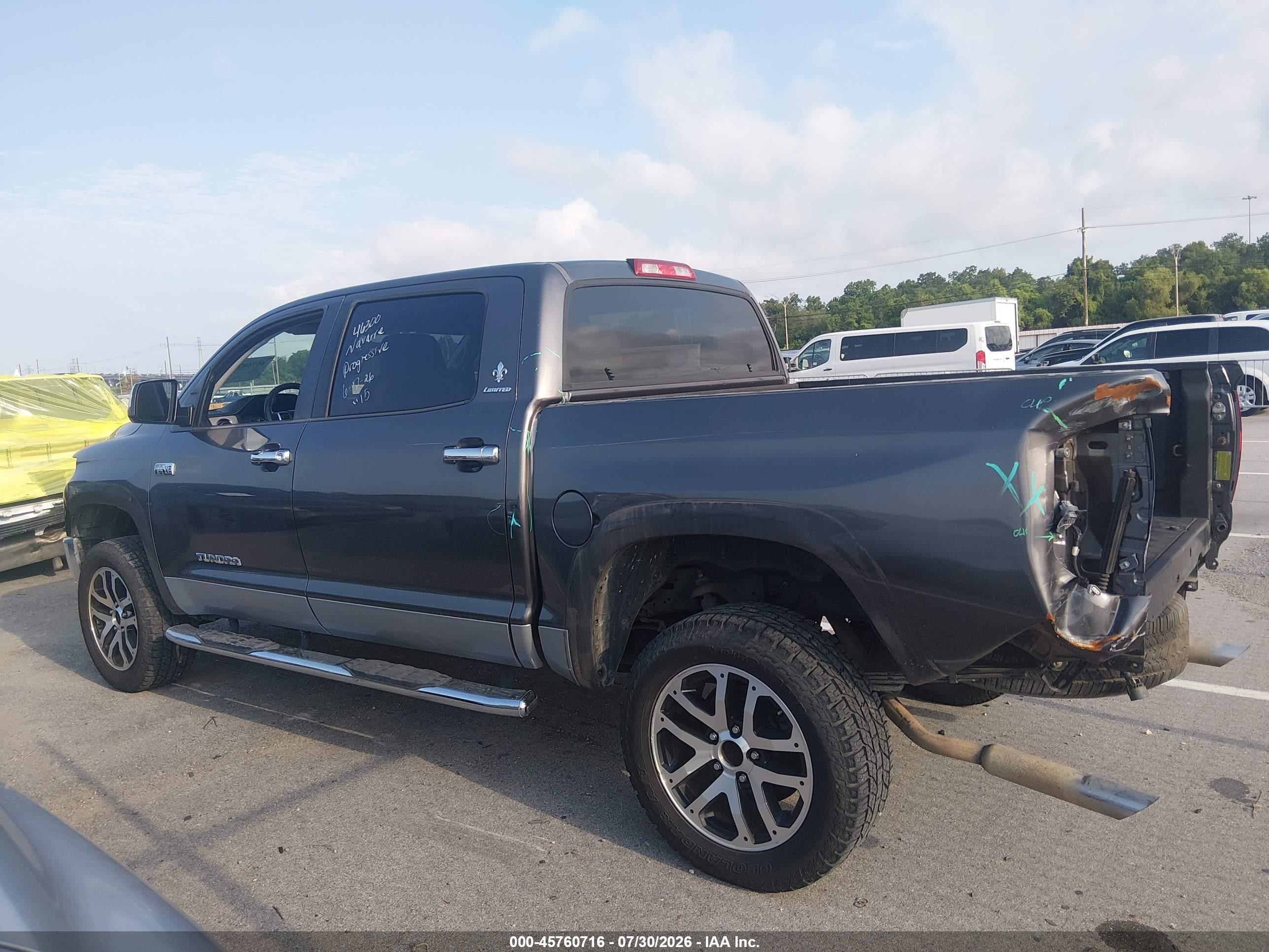 2015 Toyota Tundra Limited 5.7l V8 Gray vin: 5TFFY5F17FX175667