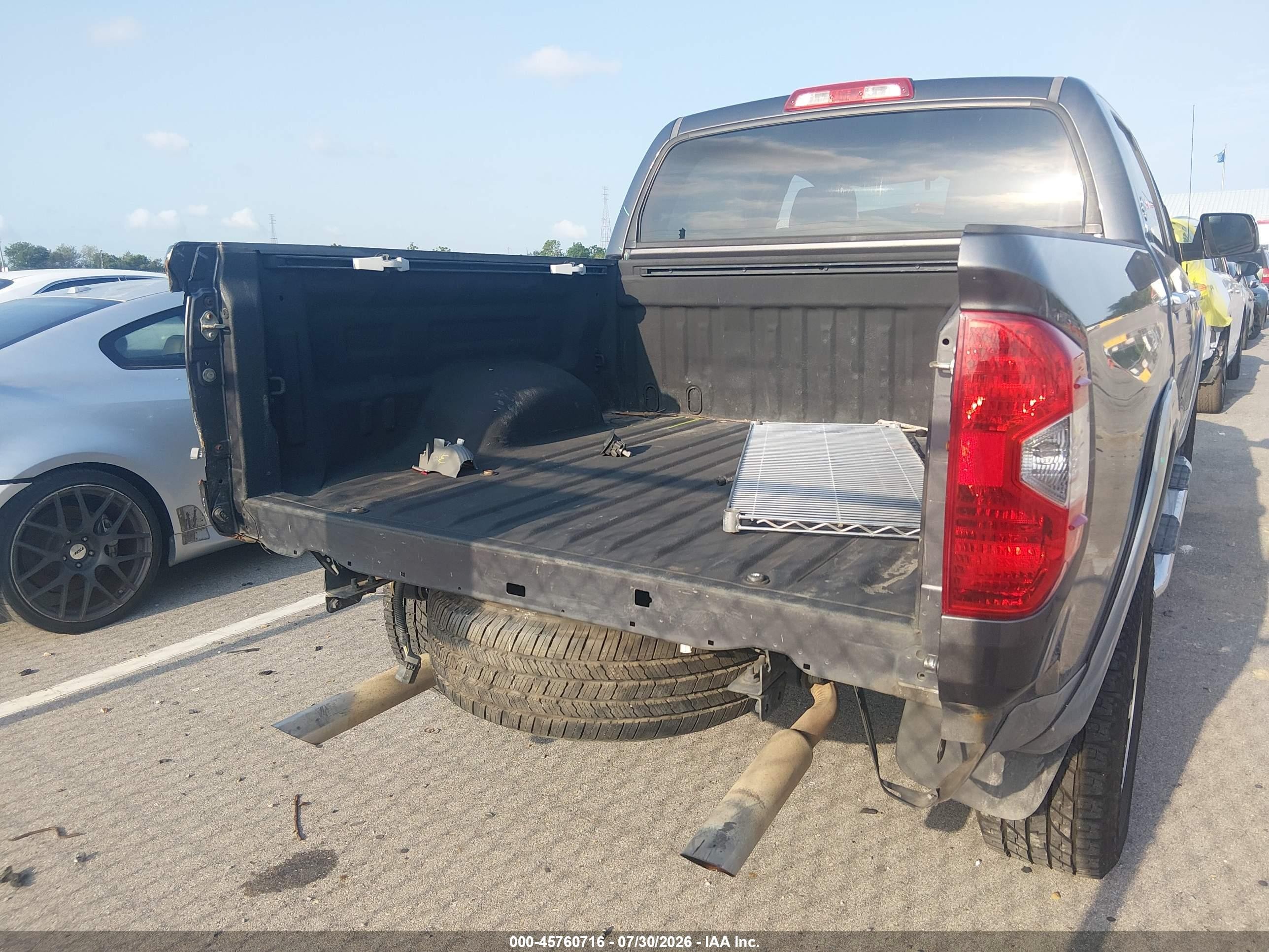 2015 Toyota Tundra Limited 5.7l V8 Gray vin: 5TFFY5F17FX175667