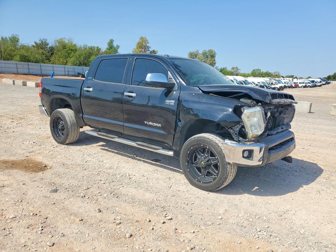 2014 Toyota Tundra Crewmax Limited Black vin: 5TFFY5F18EX160934