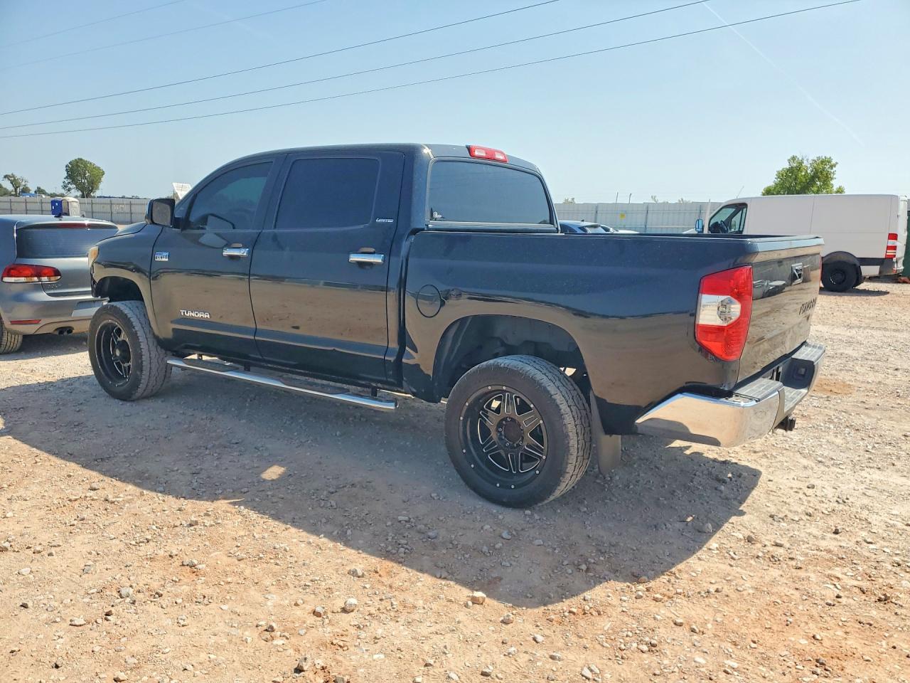 2014 Toyota Tundra Crewmax Limited Black vin: 5TFFY5F18EX160934