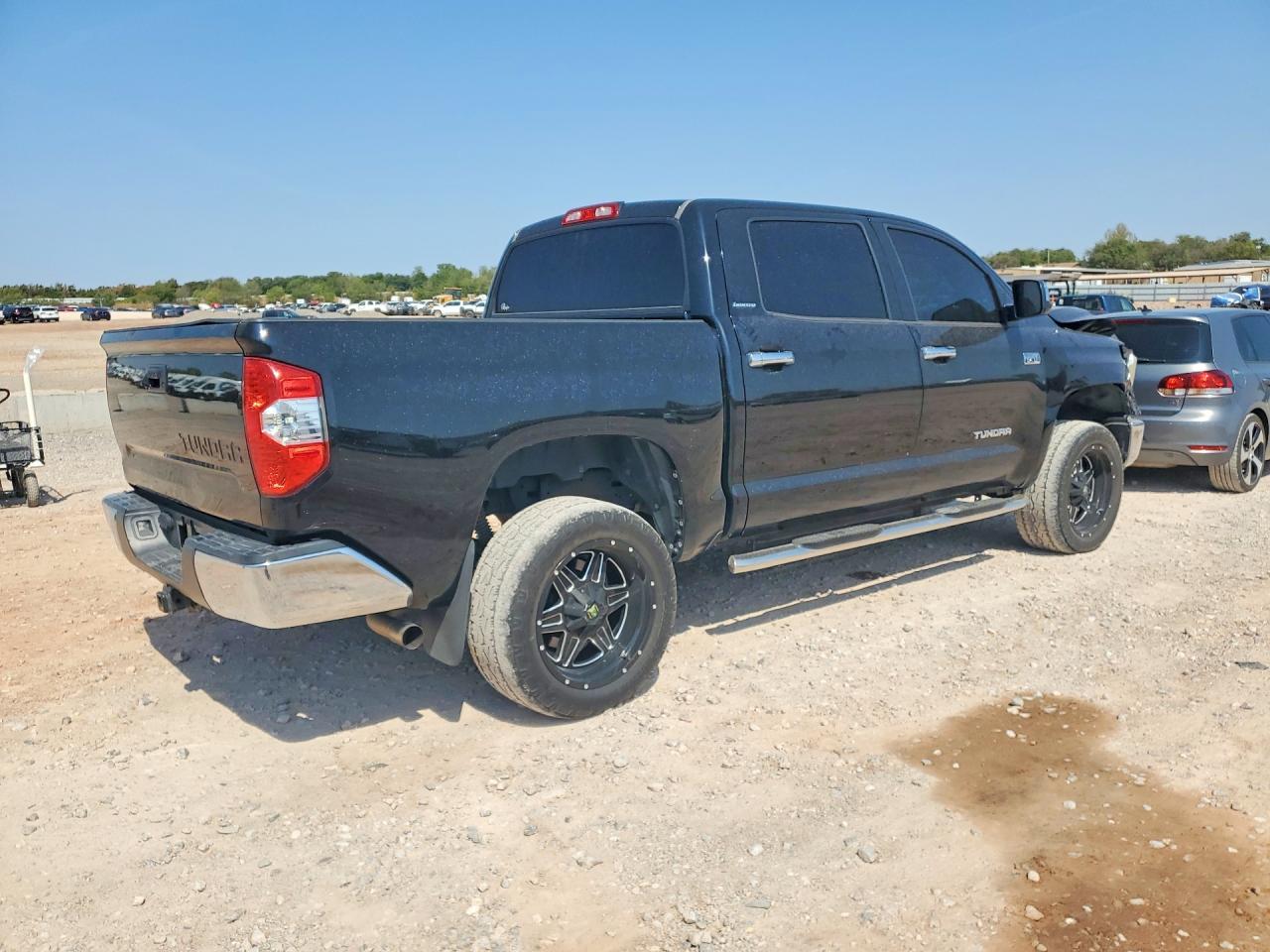 2014 Toyota Tundra Crewmax Limited Black vin: 5TFFY5F18EX160934
