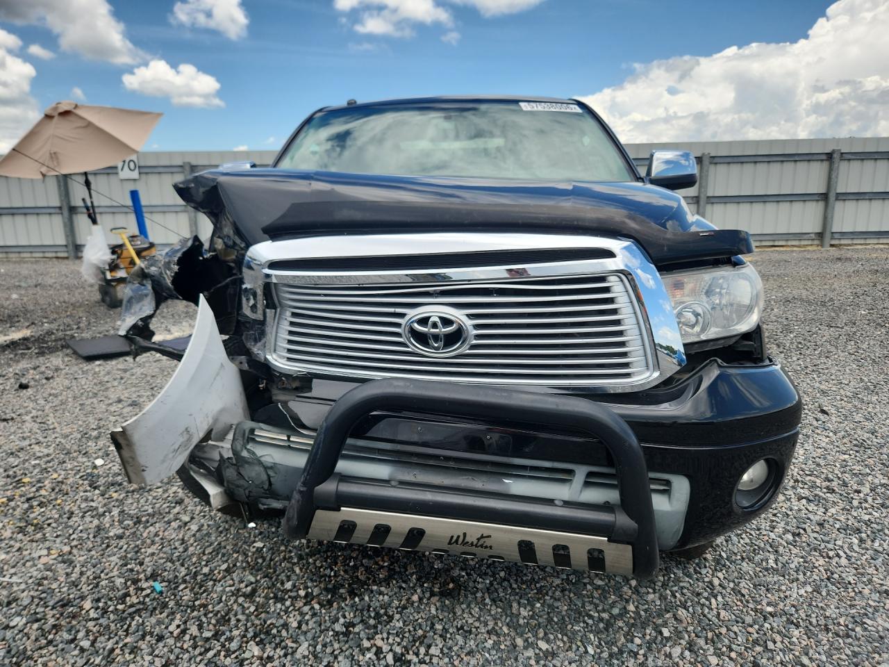 2012 Toyota Tundra Crewmax Limited Black vin: 5TFFY5F1XCX123378