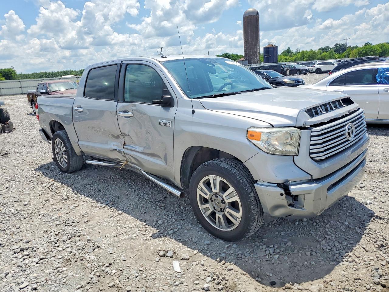 2015 Toyota Tundra Platinum Silver vin: 5TFGY5F16FX177642