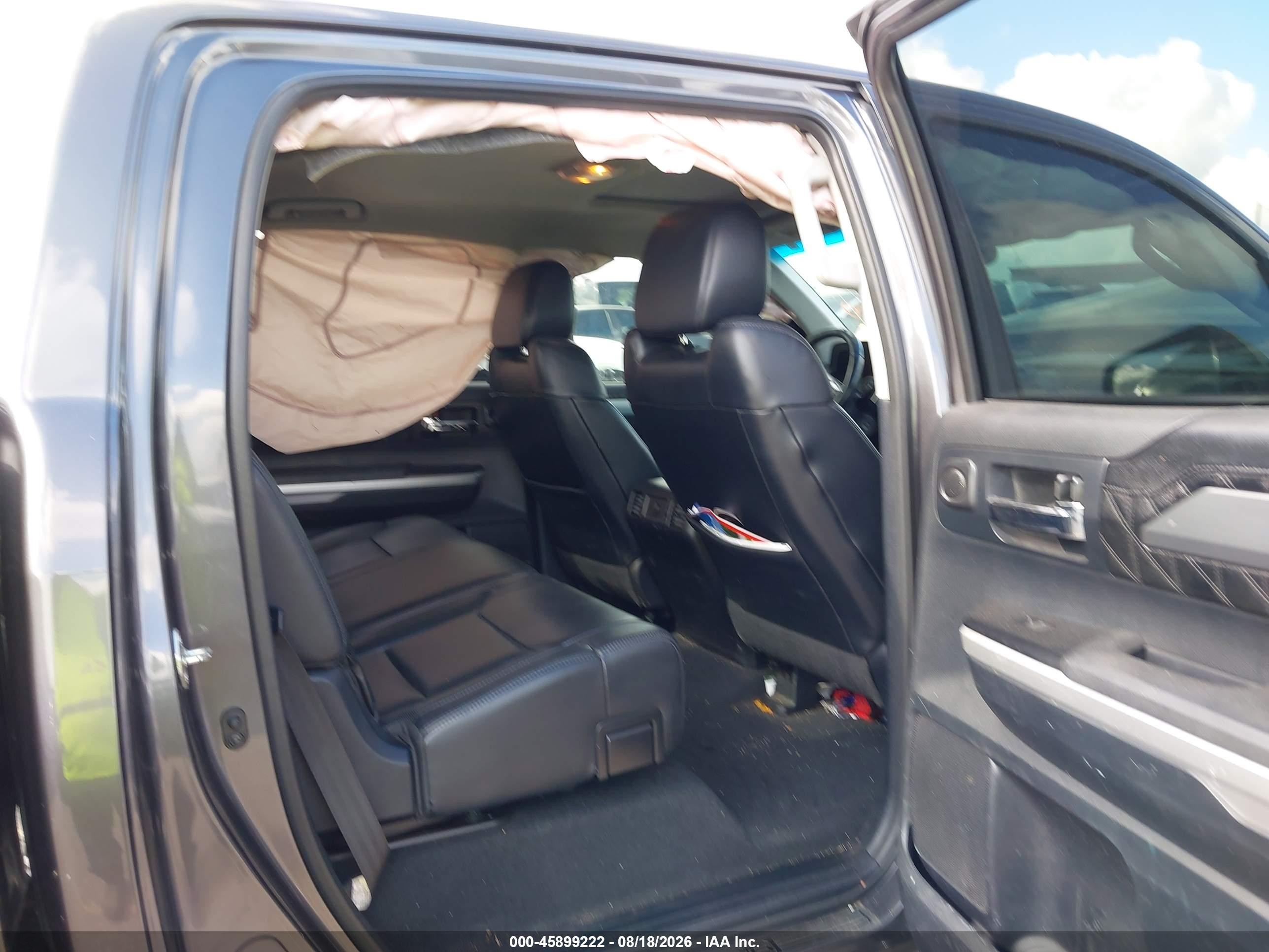 2014 Toyota Tundra Platinum 5.7l V8 Gray vin: 5TFGY5F17EX149802