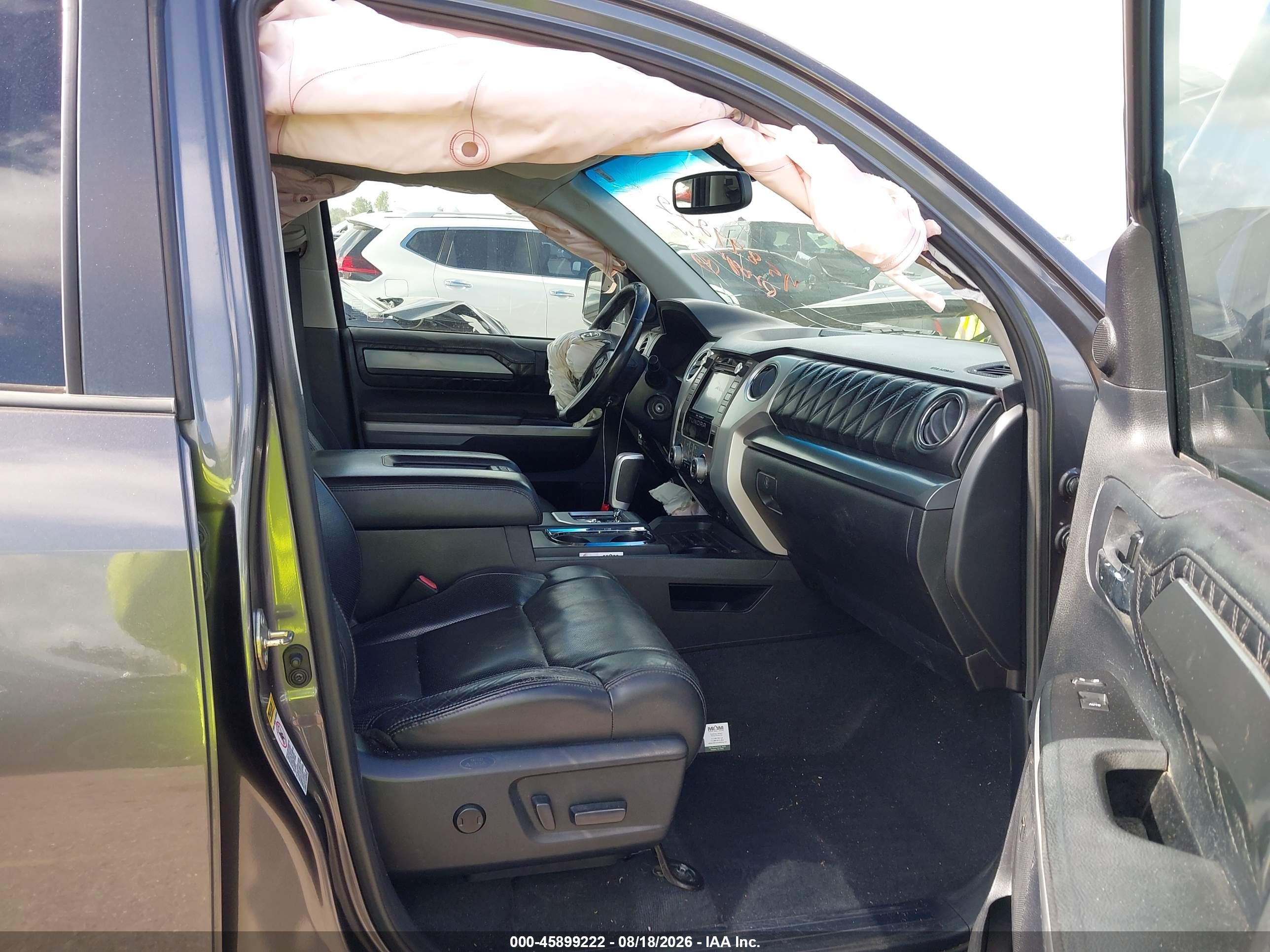2014 Toyota Tundra Platinum 5.7l V8 Gray vin: 5TFGY5F17EX149802