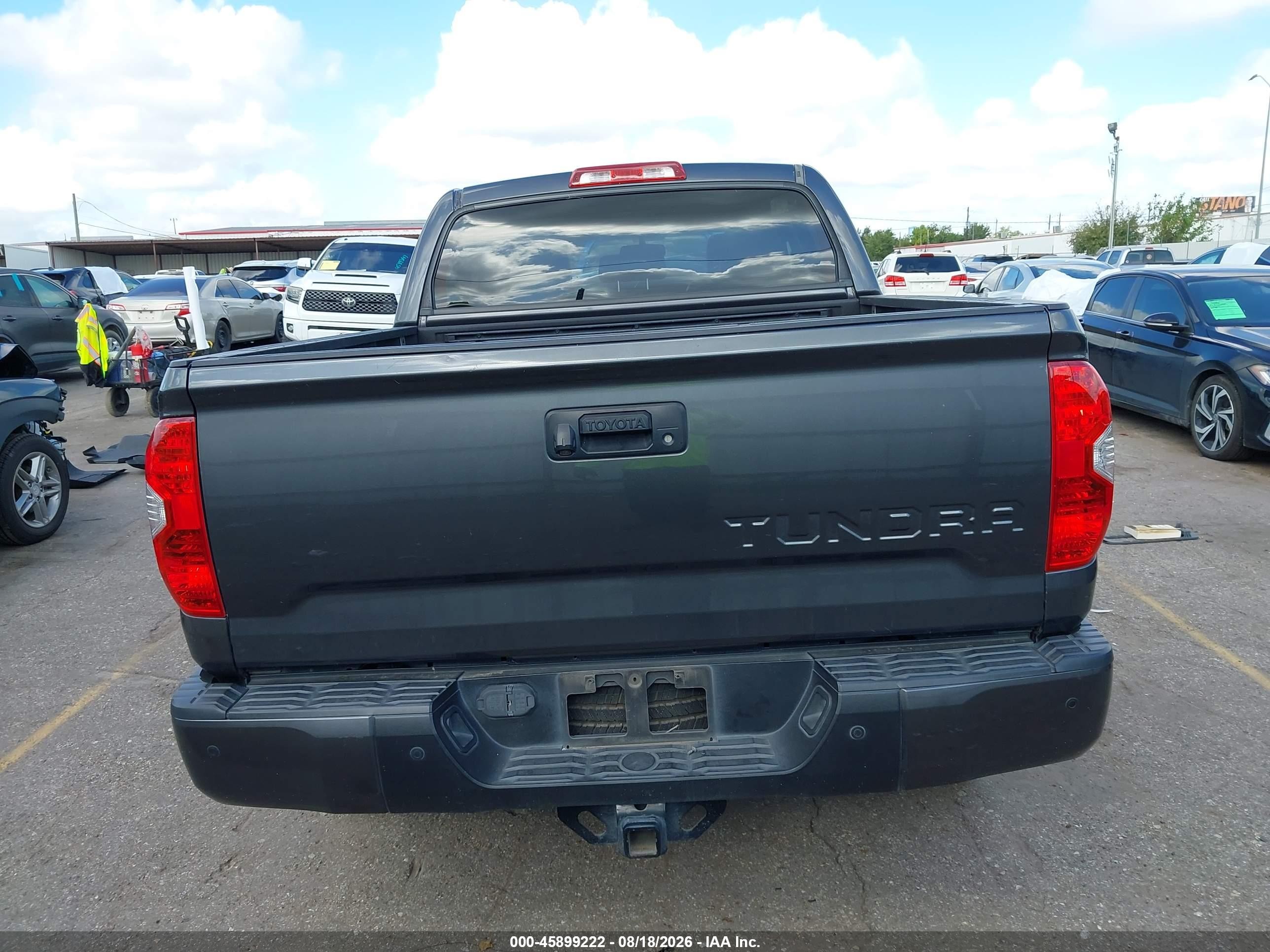 2014 Toyota Tundra Platinum 5.7l V8 Gray vin: 5TFGY5F17EX149802