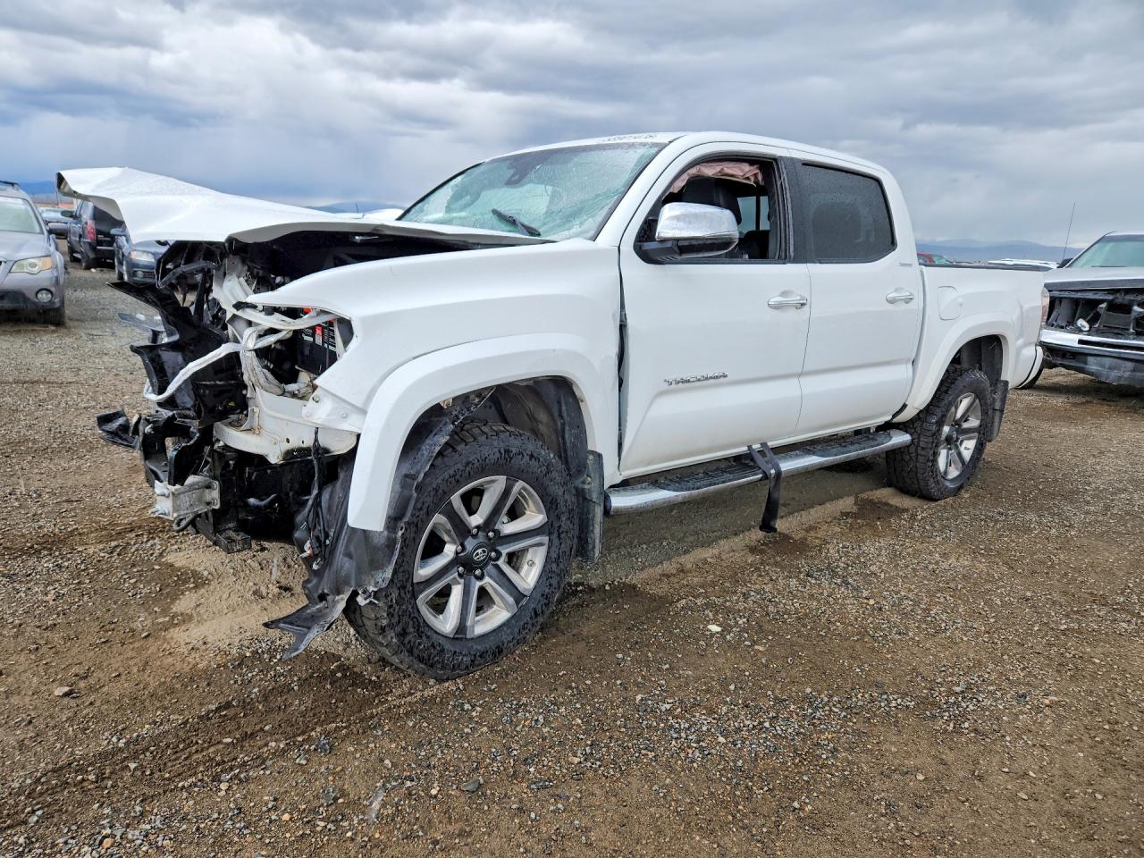 2018 Toyota Tacoma Limited White vin: 5TFGZ5AN4JX131453