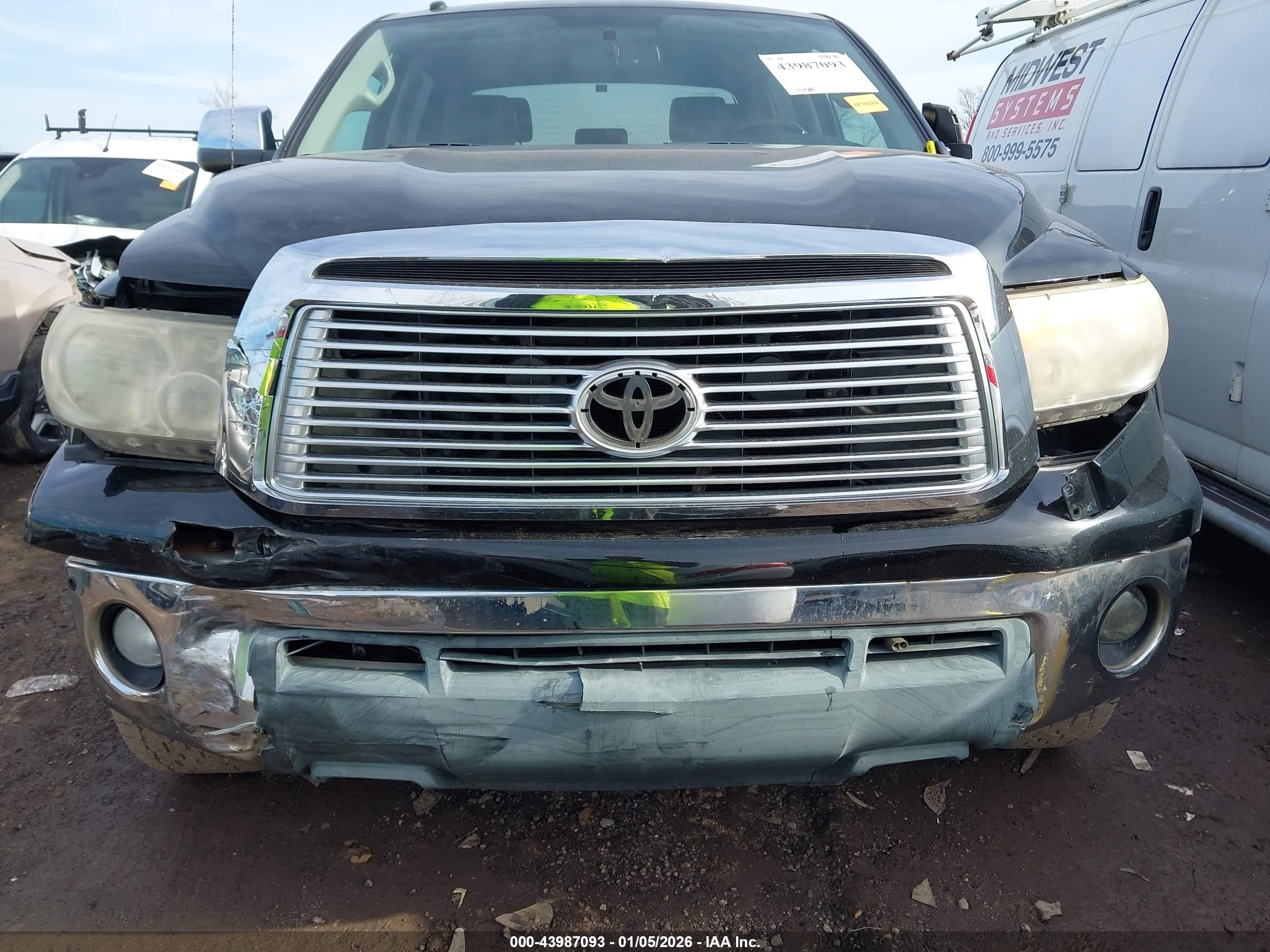 2011 Toyota Tundra Limited 5.7l V8 Black vin: 5TFHW5F10BX191475