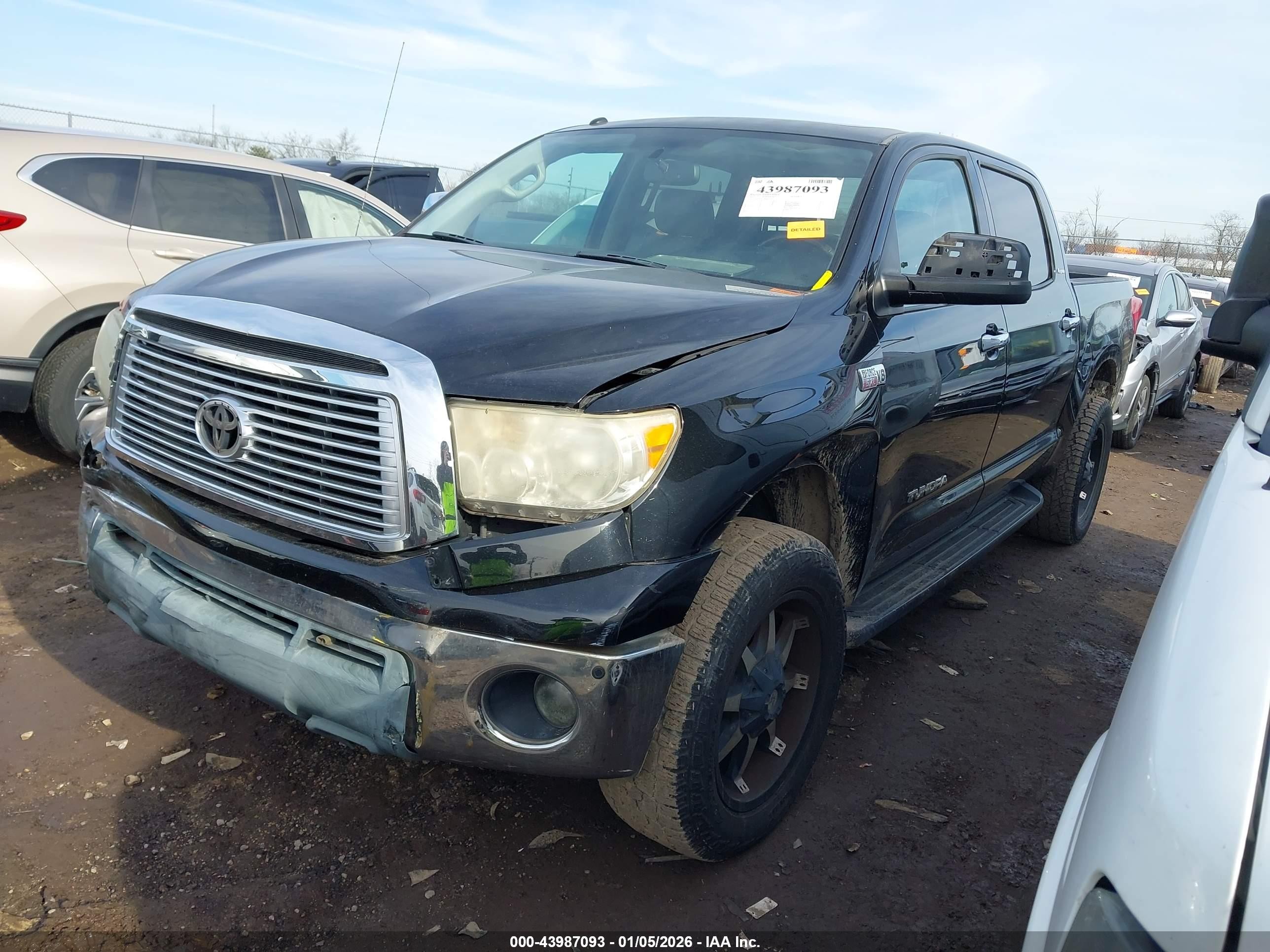 2011 Toyota Tundra Limited 5.7l V8 Black vin: 5TFHW5F10BX191475