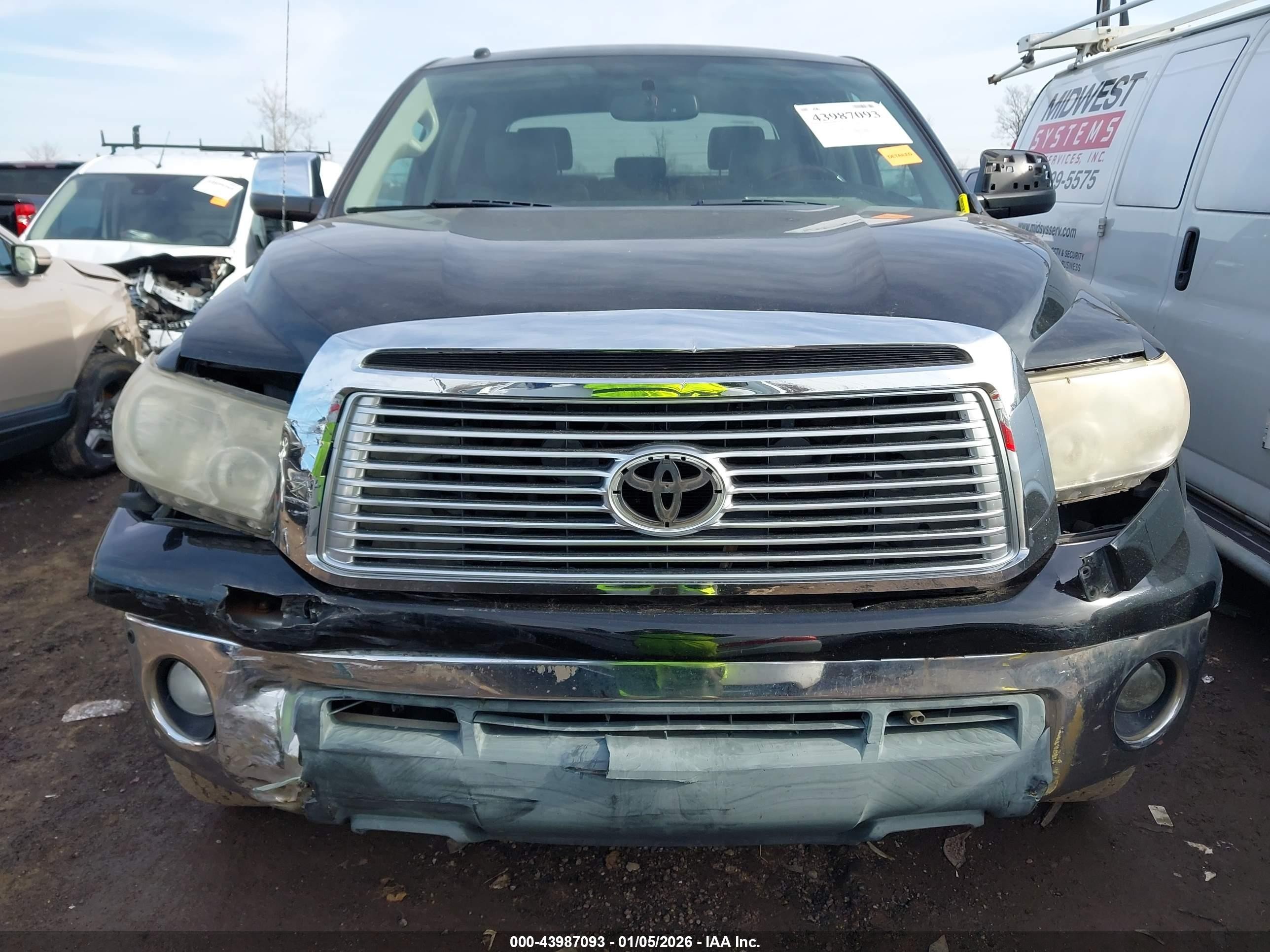 2011 Toyota Tundra Limited 5.7l V8 Black vin: 5TFHW5F10BX191475