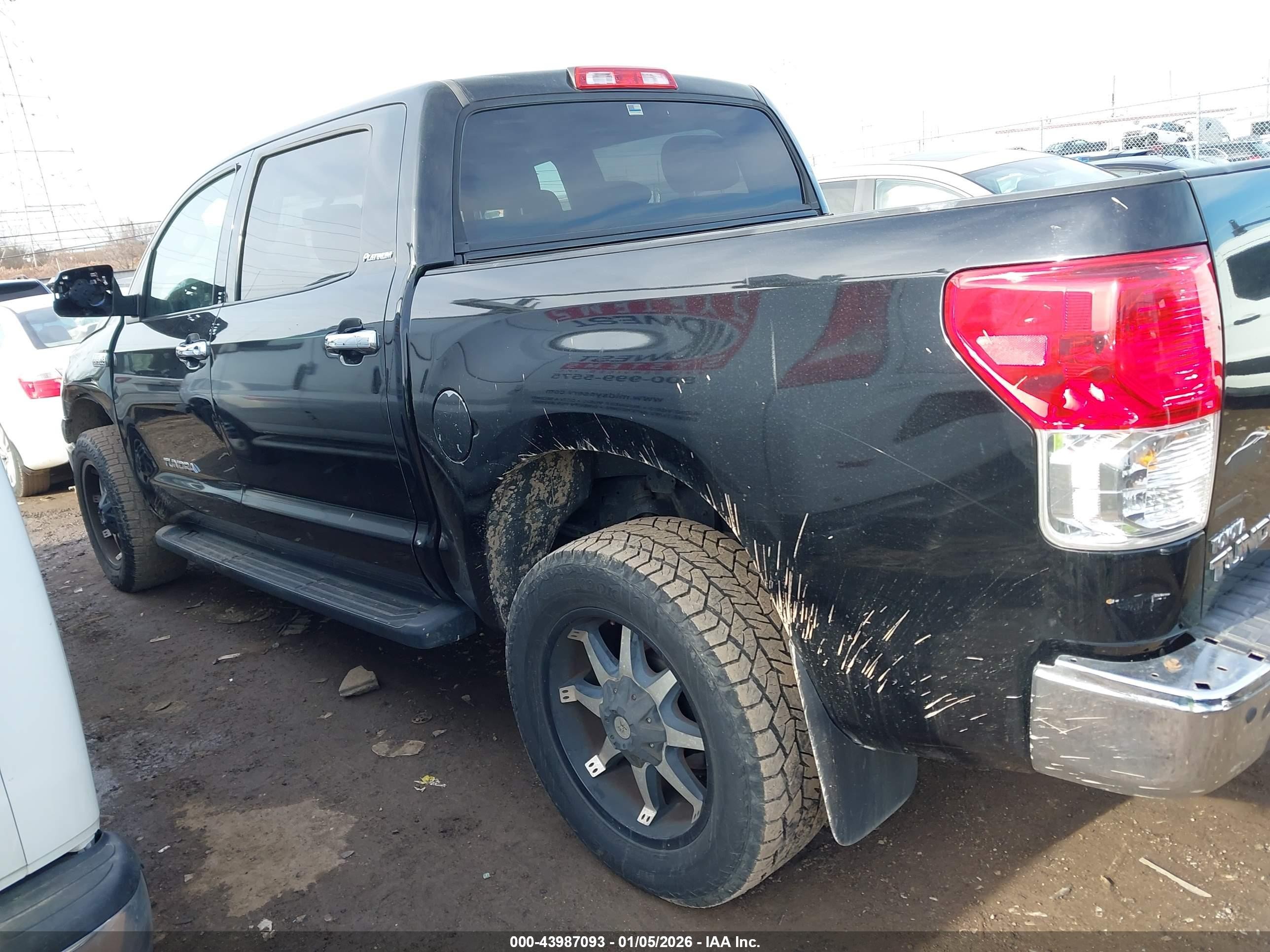 2011 Toyota Tundra Limited 5.7l V8 Black vin: 5TFHW5F10BX191475
