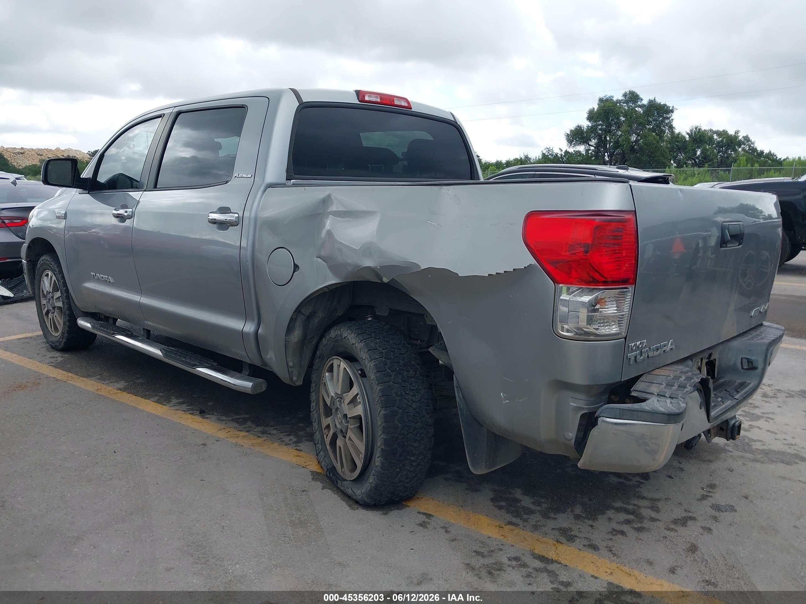 2012 Toyota Tundra Limited 5.7l V8 Gray vin: 5TFHW5F10CX266595