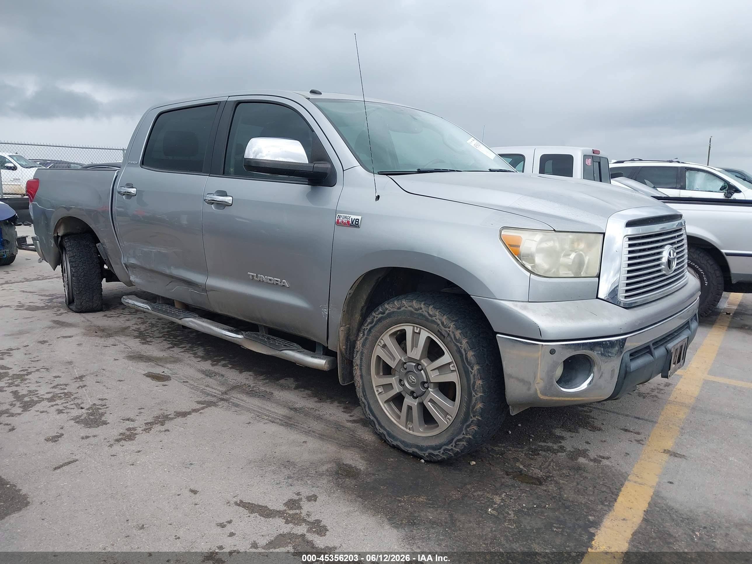 2012 Toyota Tundra Limited 5.7l V8 Gray vin: 5TFHW5F10CX266595