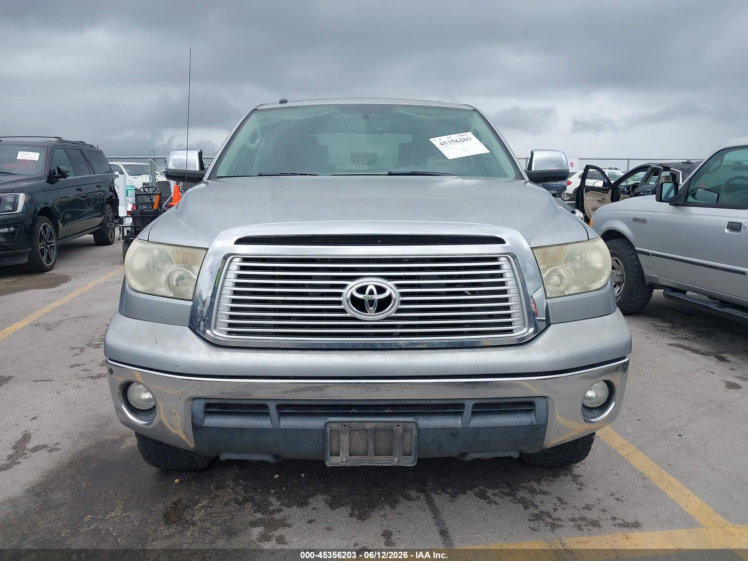 2012 Toyota Tundra Limited 5.7l V8 Gray vin: 5TFHW5F10CX266595