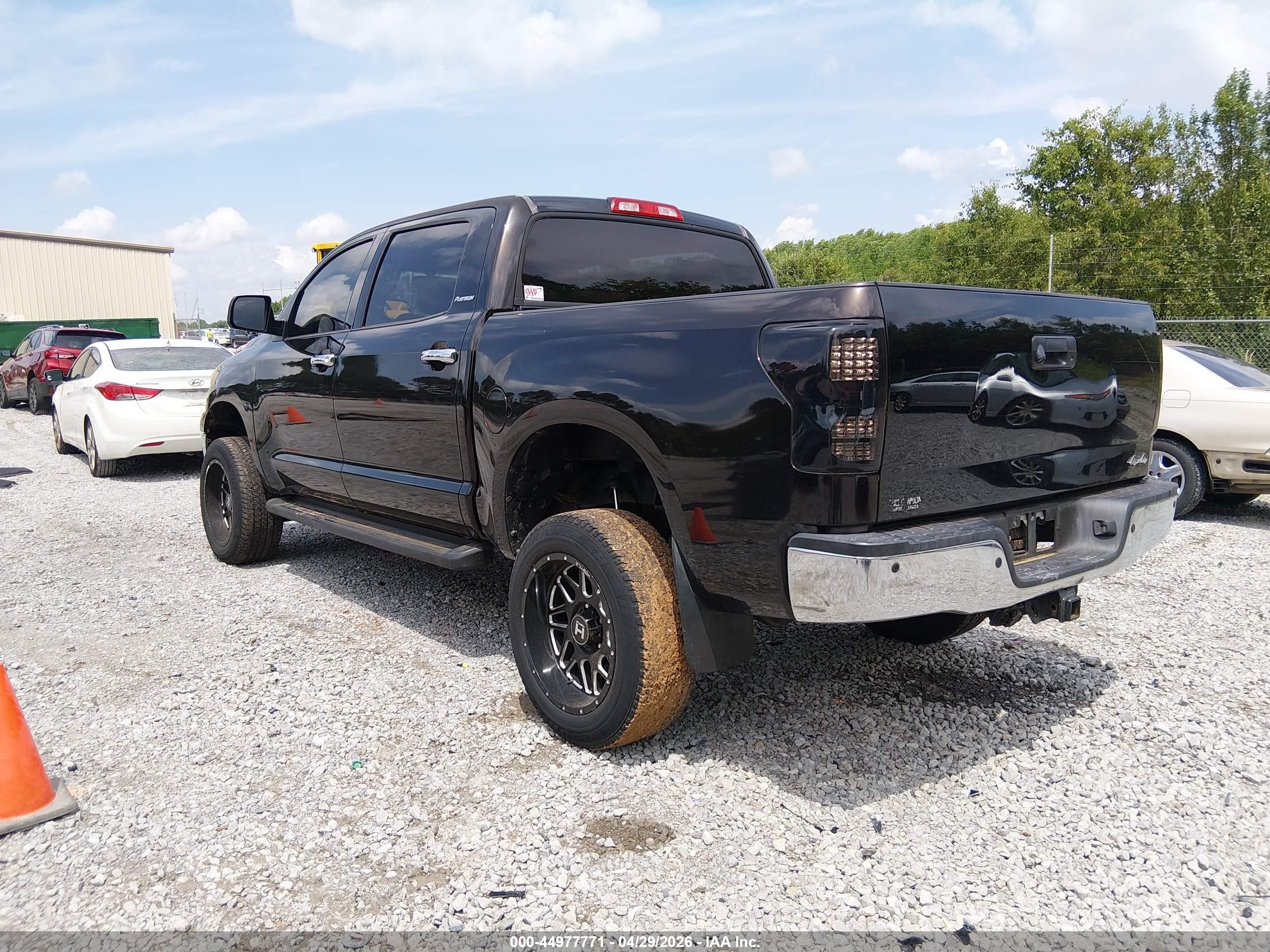 2013 Toyota Tundra Platinum 5.7l V8 Black vin: 5TFHW5F10DX295869