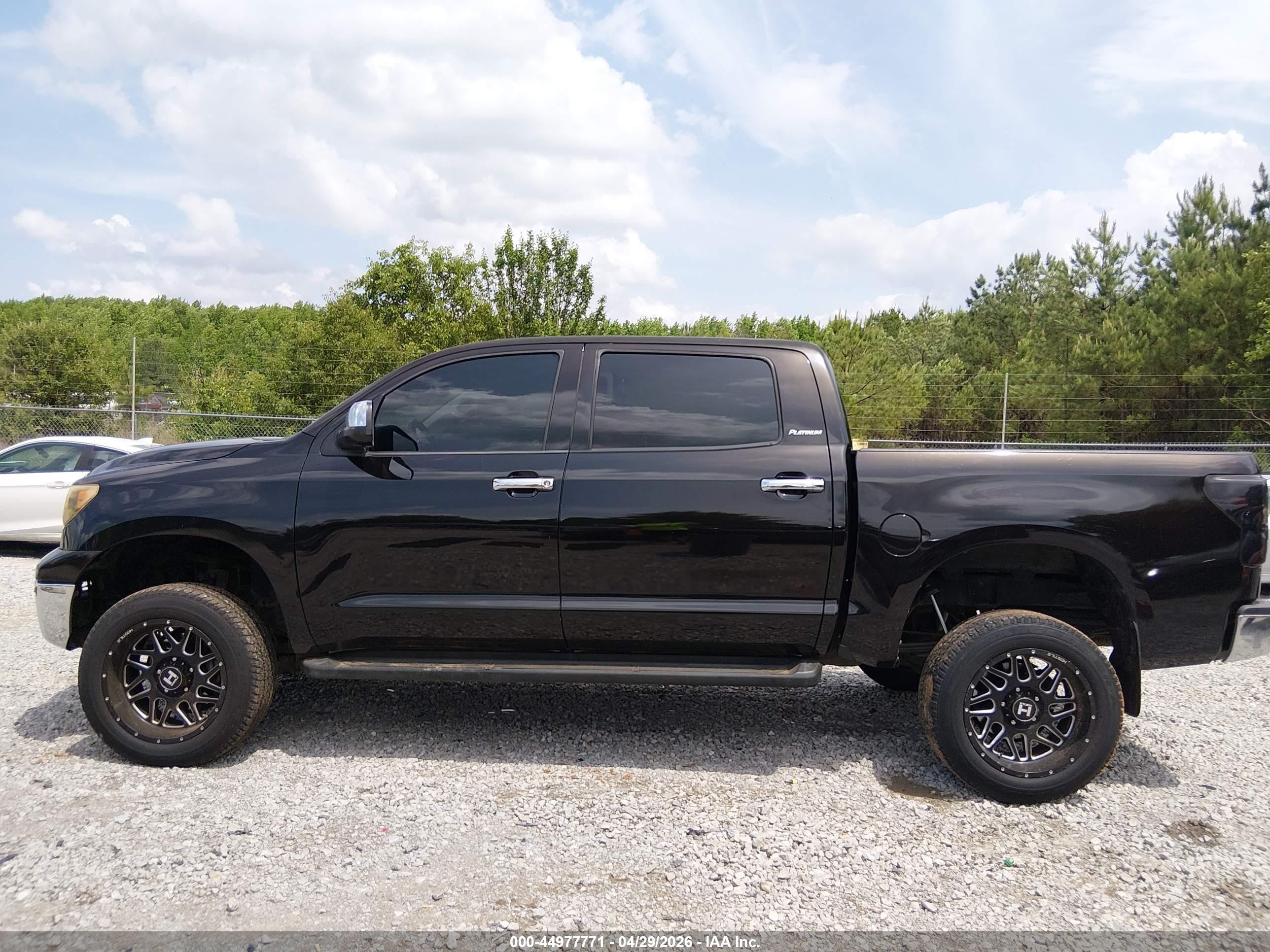 2013 Toyota Tundra Platinum 5.7l V8 Black vin: 5TFHW5F10DX295869